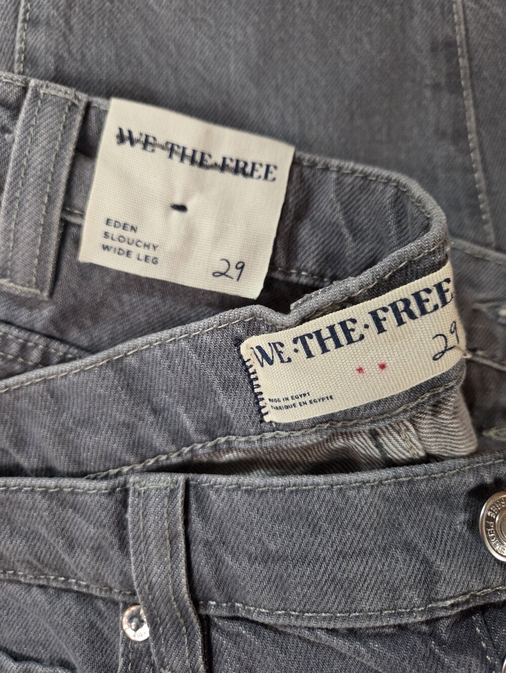 Free People Eden Slouchy Wide Leg Wide Leg Jeans Sz 29 - Picture 4 of 4